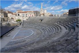 The theatre is a 1st-century Roman theatre, built during the reign of Emperor Augustus.