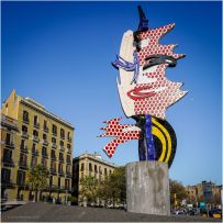 The Head of Barcelona, created by American Pop artist Roy Lichtenstein for the 1992 Summer Olympics in Barcelona.